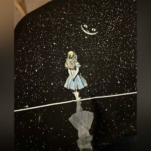 Alice In Wonderland Black Graphic Shirt